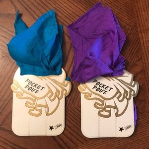 VINTAGE SILK POCKET POUFS